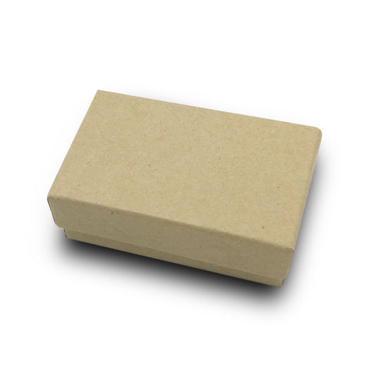 #K21 - 2 5/8"Wx 1 1/2" Dx 1" H Kraft Paper Cotton Filled Box