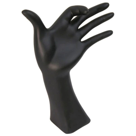 Curled Index Hand Display - Black