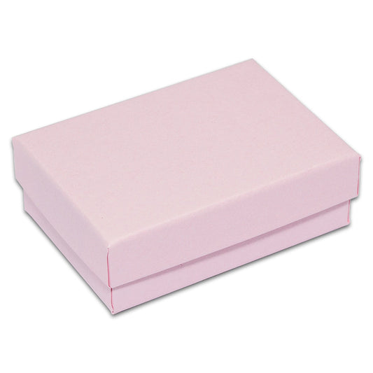 #32 - 3 1/4" x 2 1/4" x 1"H Pink Cotton Filled Box