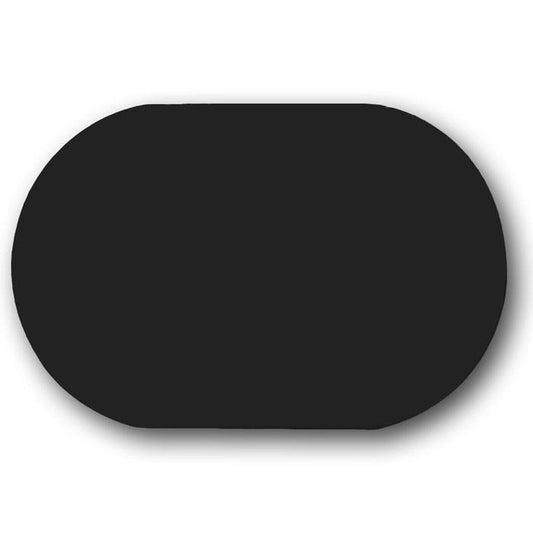 Black Velvet Oval Jewelry Presentation Display Pad, 3