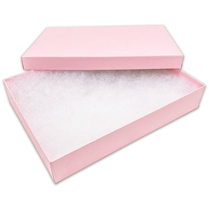 #75 - 7 1/8" x 5 1/8" x 1 1/8"H Pink Cotton Filled Box