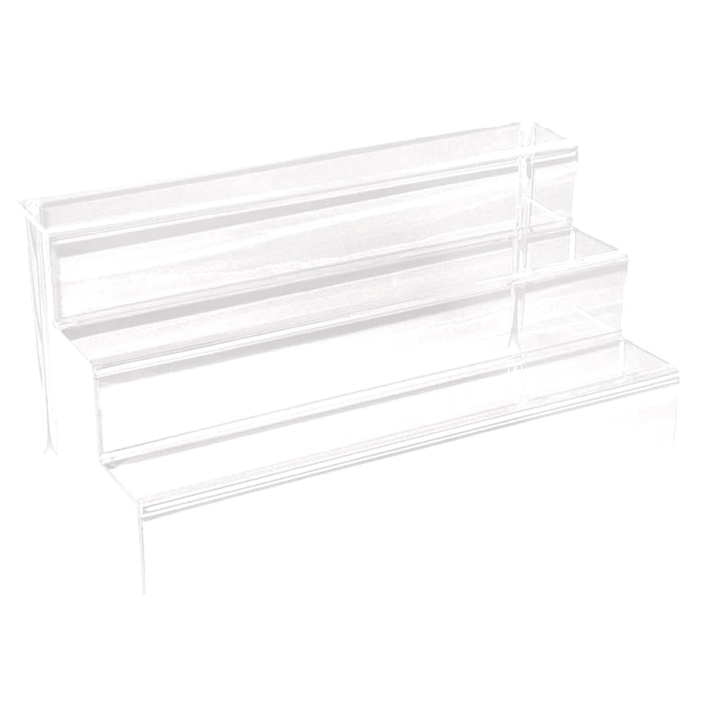 Large Clear Acrylic 3 Tier Riser Shelves Display Stand