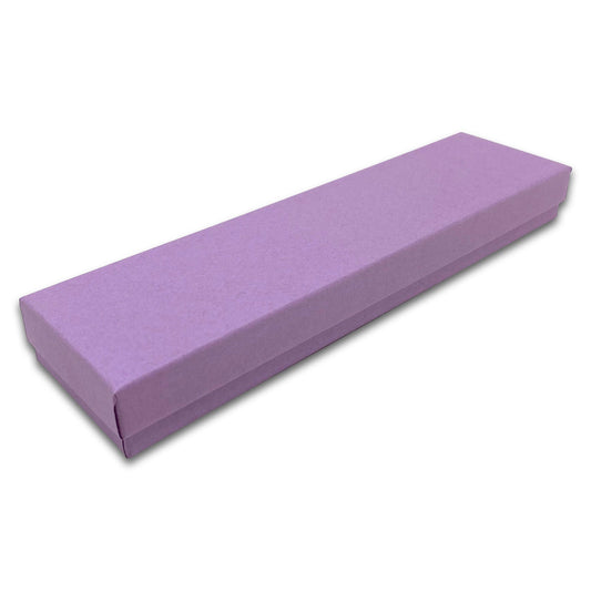 #82 - 8" x 2" x 1" Matte Purple Cotton Filled Box