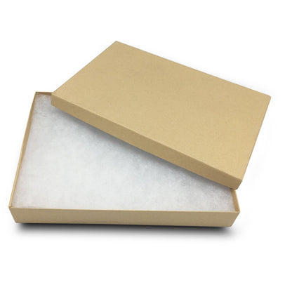 #K85 - 8 1/8" x 5 5/8" x 1 3/8" Kraft Cotton Filled Paper Box