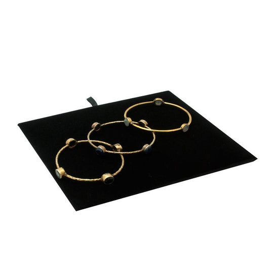 Black Velvet Half Size Jewelry Display Pad Tray Liner Insert