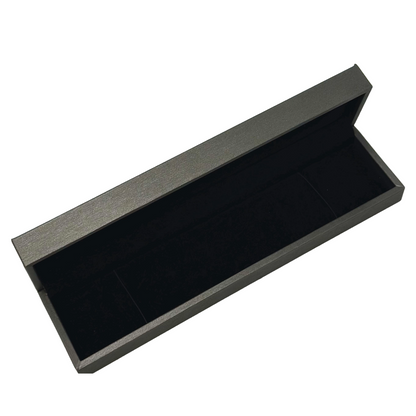 Luxury PU Leather Steel Grey Bracelet, Watch Gift Box