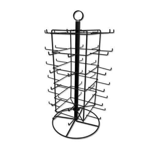 Black Metal Jewelry Earring Card Holder Stand, 28-1/4